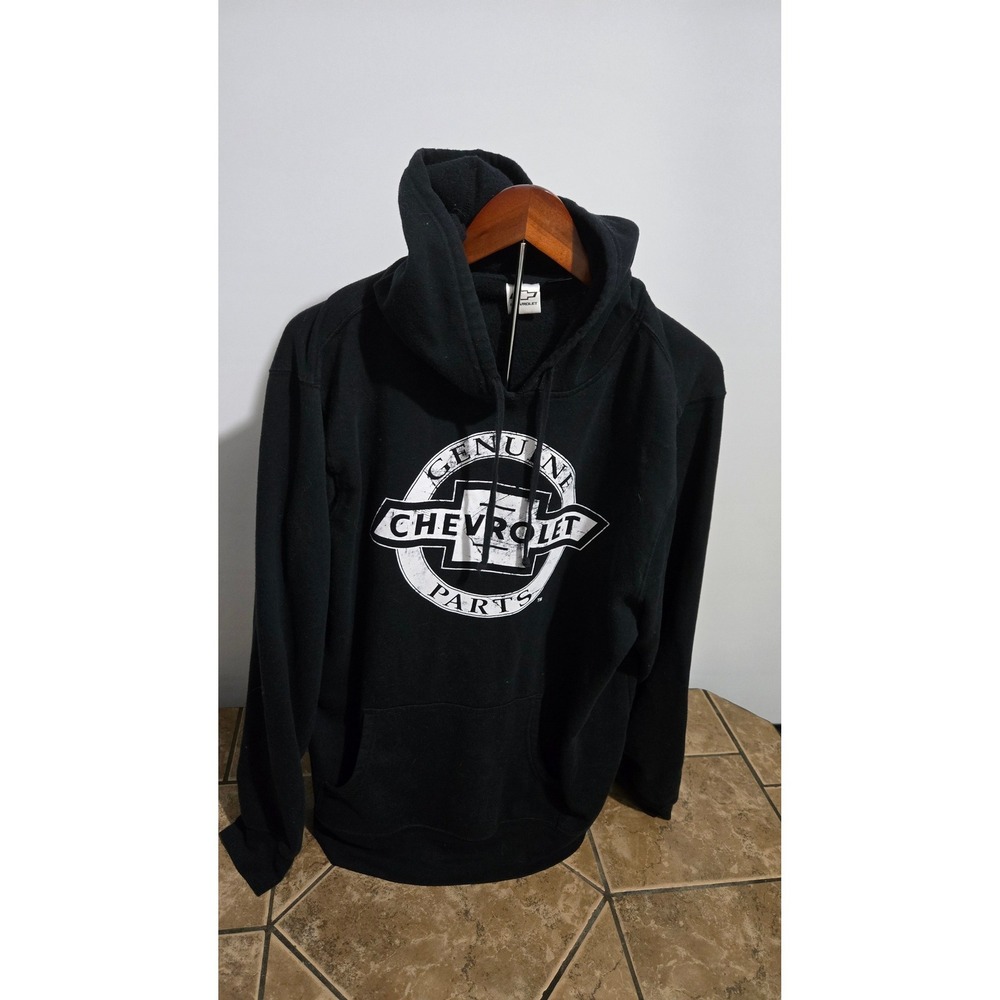 Genuine Chevrolet Parts Black Pullover Hooded Sweatshirt Sz XXL